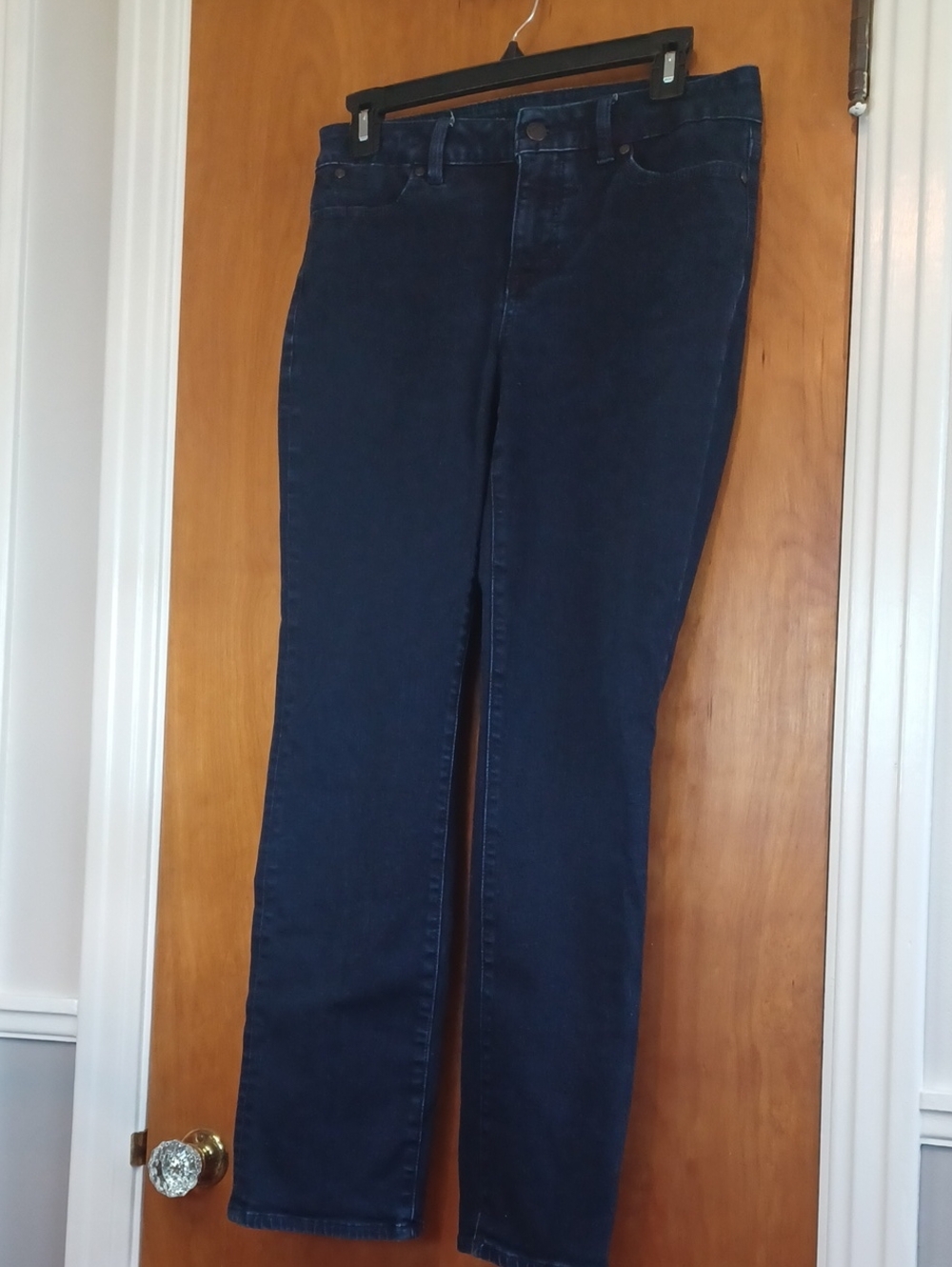 Talbots Heritage Jeans Sz6P. Straight Leg. Dark Wash.L.28".R.9"